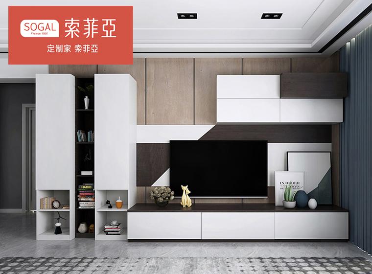 索菲亞-電視柜 現(xiàn)代客廳柜子