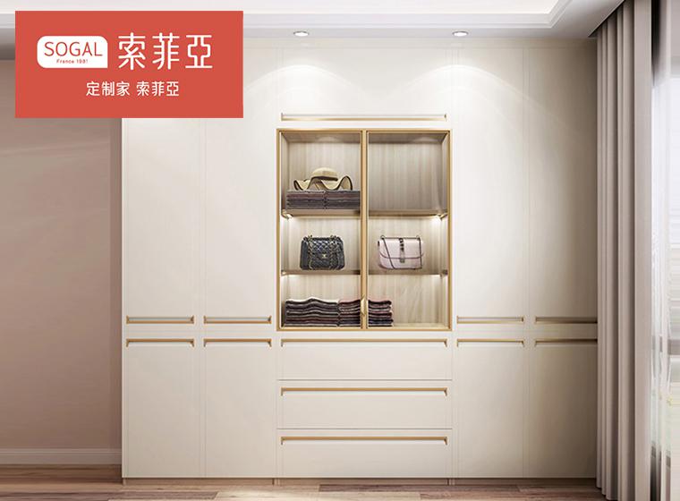全屋定制整體衣帽間簡約現(xiàn)代輕奢風開放式臥...