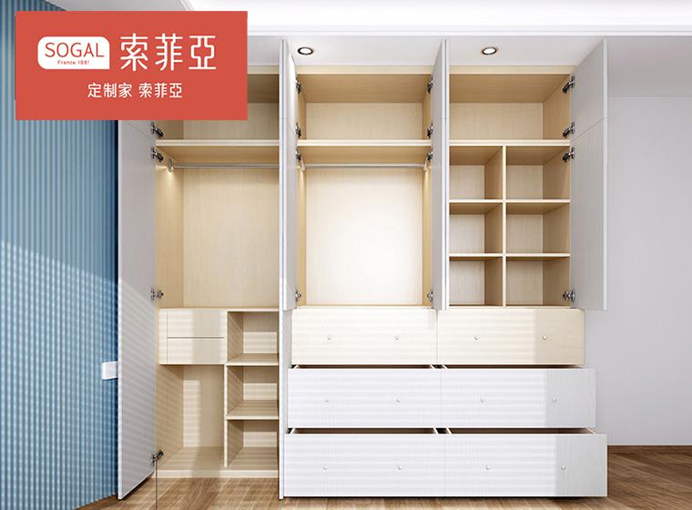 索菲亞全屋整體衣柜現(xiàn)代簡約一體推拉門衣帽間定制臥室家裝